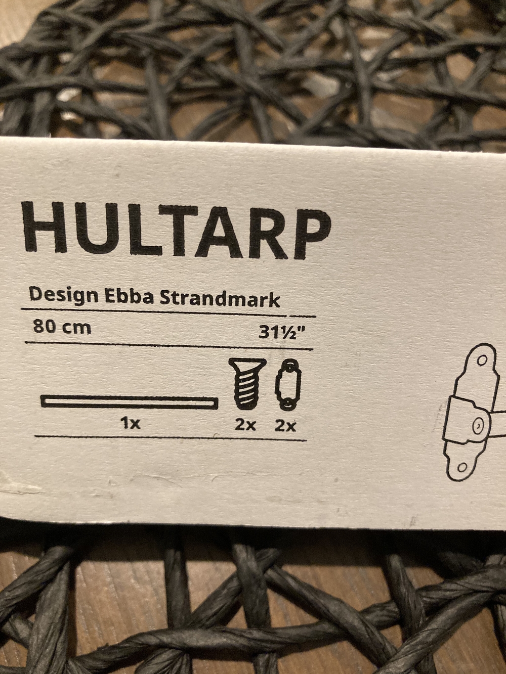Ikea Hultarp Rail Silver